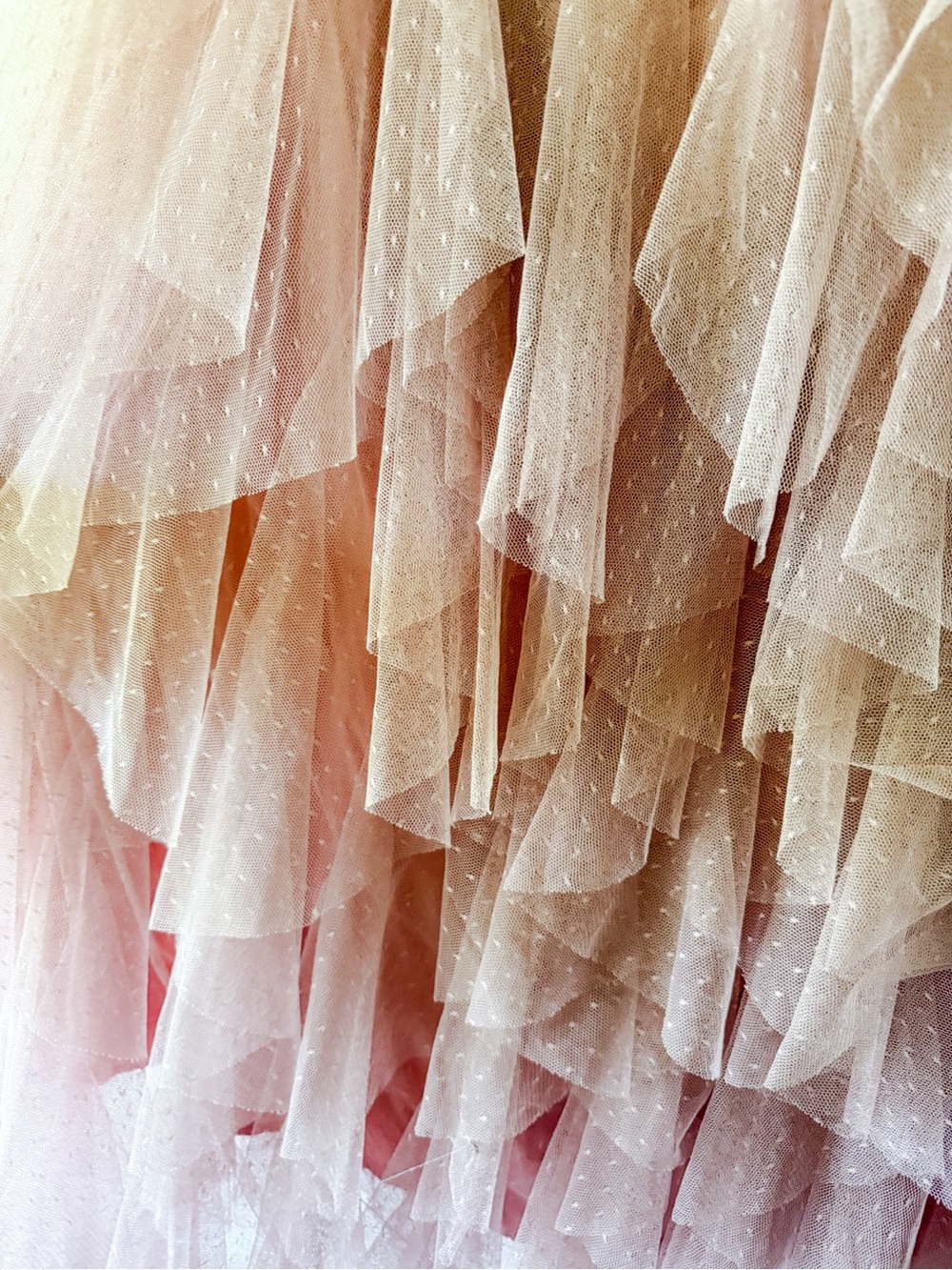 jade by jane | pink layered polka dot tulle skirt 2X - Picture 3 of 5